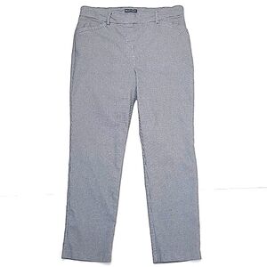 Hilary Radley Ankle Dress Pants Tummy Control High Waist Rise Checkered Pattern